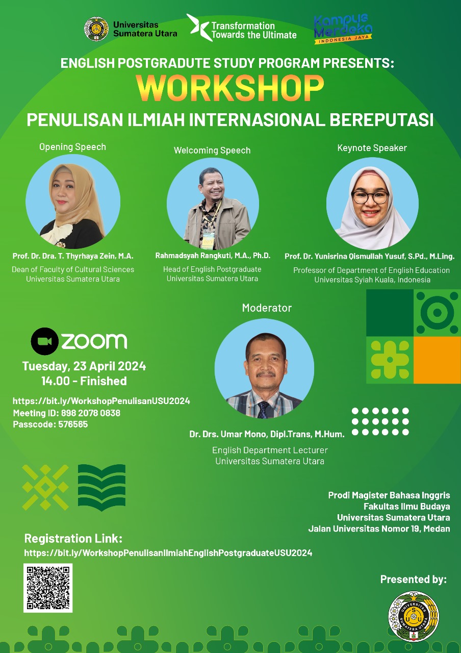 Workshop of Reputable International Scientific Writing